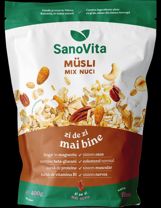 MUSLI CU MIX DE NUCI 400G