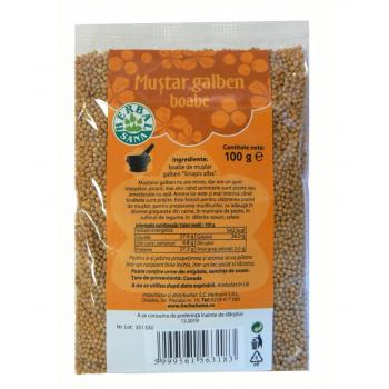 Mustar galben boabe 100gr Herbal Sana