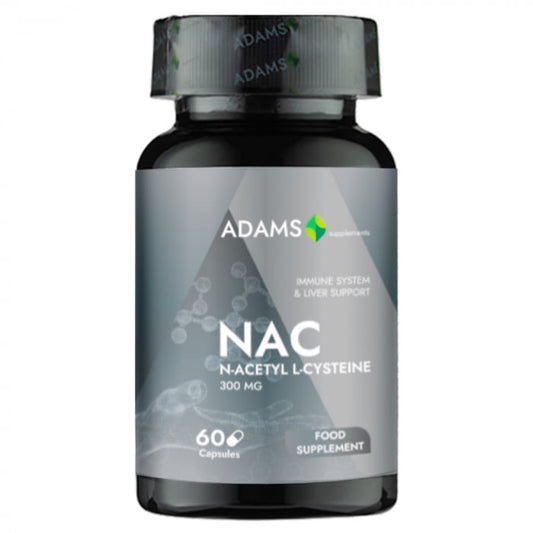 NAC (N-Acetyl L-Cysteine) 300mg, 60cps, Adams Supplements