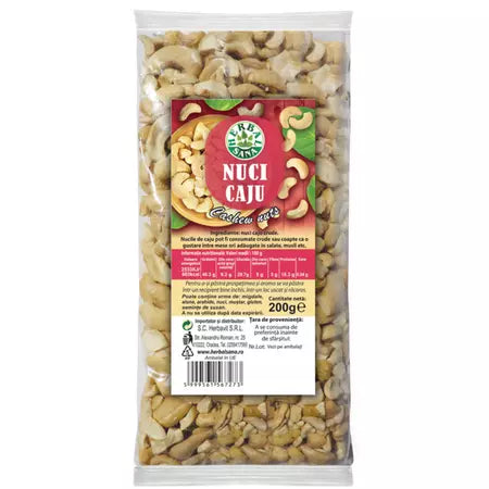 Nuci caju crude, 200 g, Herbal Sana