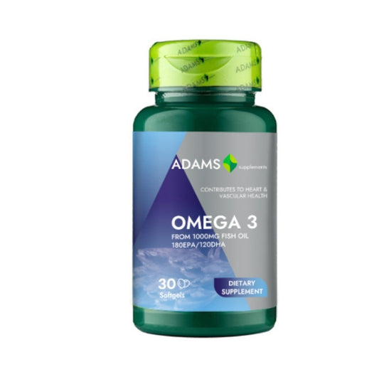 Omega 3 1000mg + Vitamina E, Adams Vision
