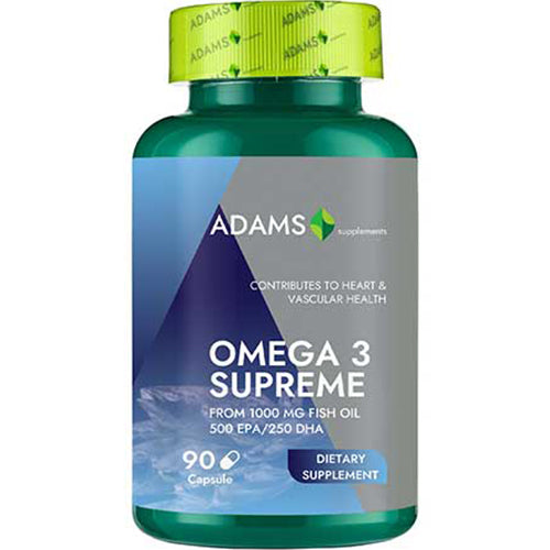 Omega 3 Supreme (50%EPA/25%DHA), 90cps, Adams Supplements