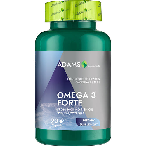 Omega 3 Forte ( 33%EPA/22%DHA), 90cps, Adams Supplements