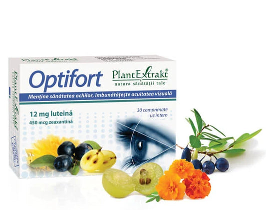 Optifort, 12 mg luteină, 30 capsule