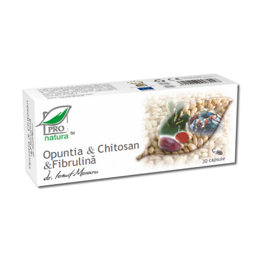 Opuntia Chitosan Fibrulina 30cps blister