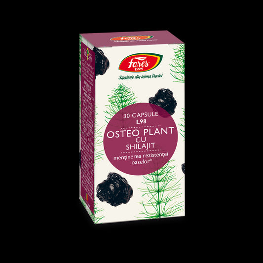 Osteo Plant cu Shilajit, L98, 30 capsule