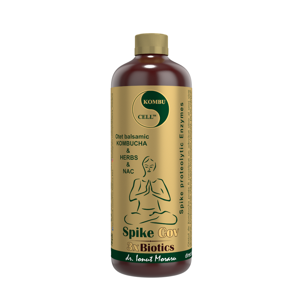 Spike Cov 3xBiotics – Otet balsamic KOMBUCHA HERBS NAC 500ml