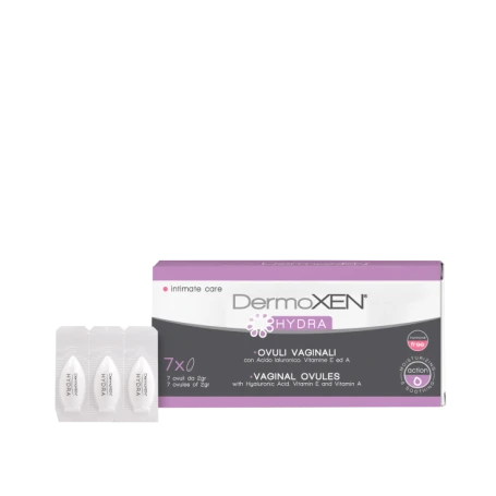 Ovule vaginale Hydra cu acid hialuronic si vitamina E, 7 bucati, Dermoxen