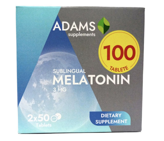 Pachet Melatonina 3mg 2x50tb – Adams Vision