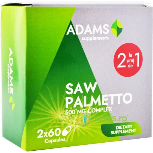 Saw Palmetto 500mg 120 cps – Pachet supliment vegetal Adams