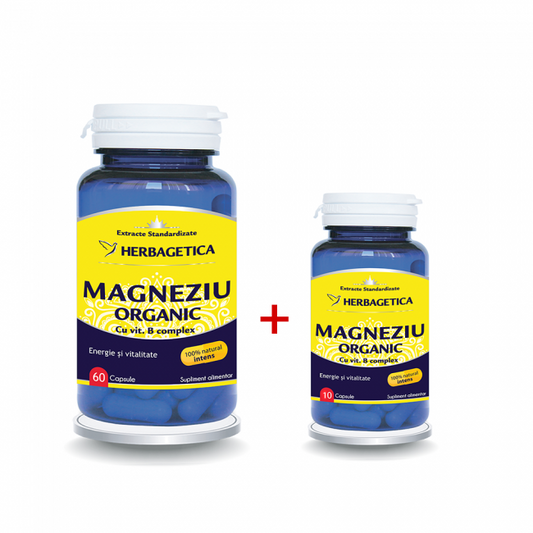 MAGNEZIU ORGANIC 60 + 10