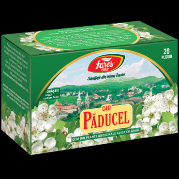 Păducel, frunze și flori, C40, ceai la plic