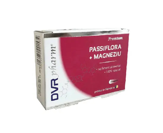 Passiflora + Magneziu, 20 capsule, DVR Pharm