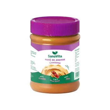 Pasta de alune crocanta, 375ml, SanoVita