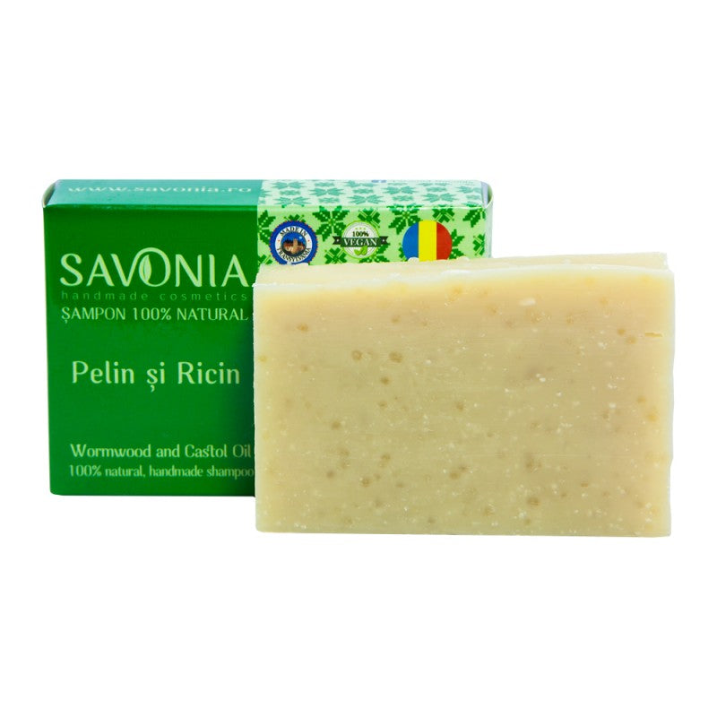 Sampon Solid Natural Pelin si Ricin, 90g