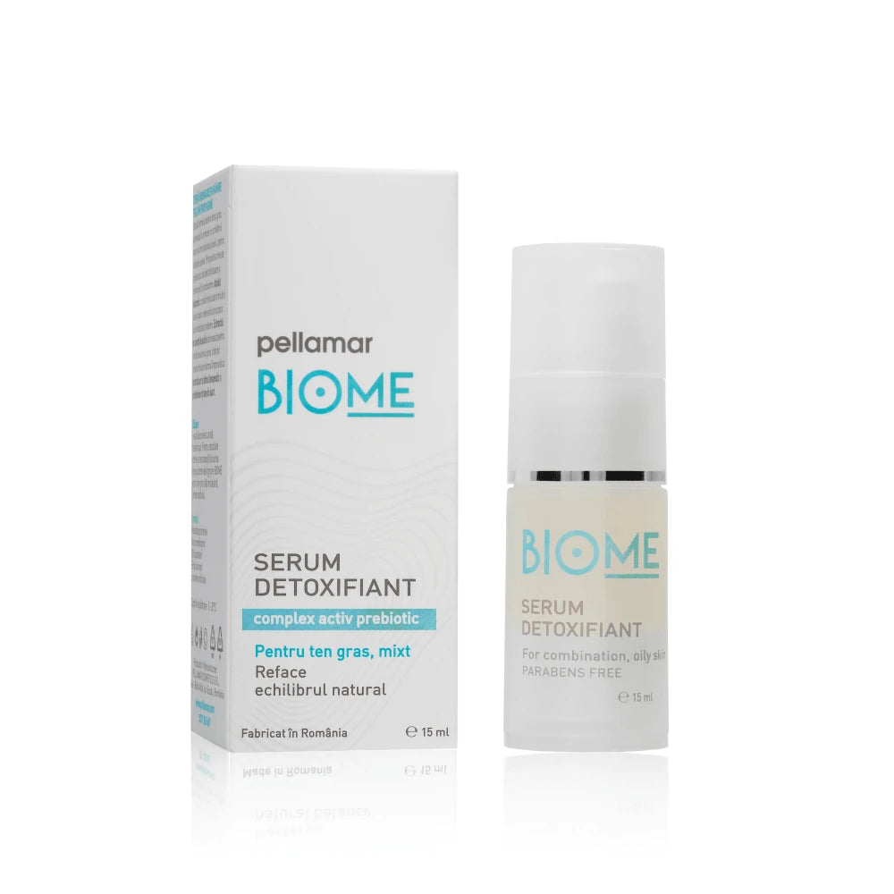 Serum detoxifiant pentru ten gras, mixt Biome 15ml