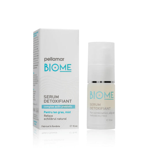 Serum detoxifiant pentru ten gras, mixt Biome 15ml