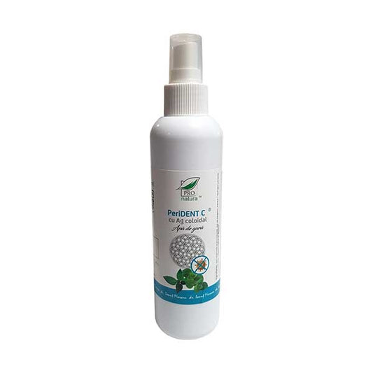 Apa de gura cu argint coloidal PERIDENT C, 200ml spray