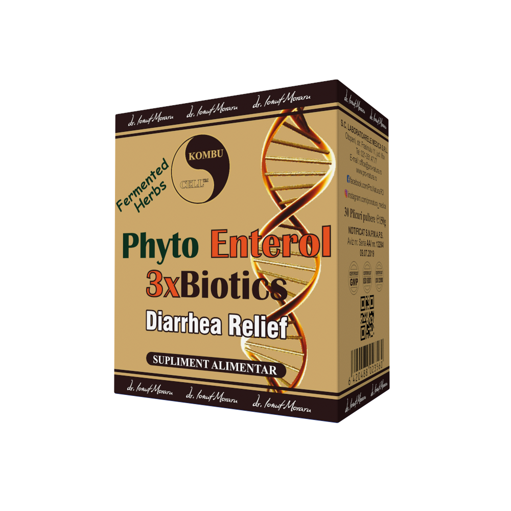 Phyto Enterol 3xBiotics 30 plicuri/cutie