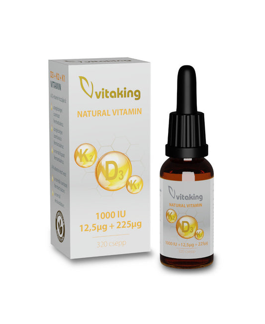 Picaturi de Vitamina K2+K1+D3 - 10ml (320 picaturi)