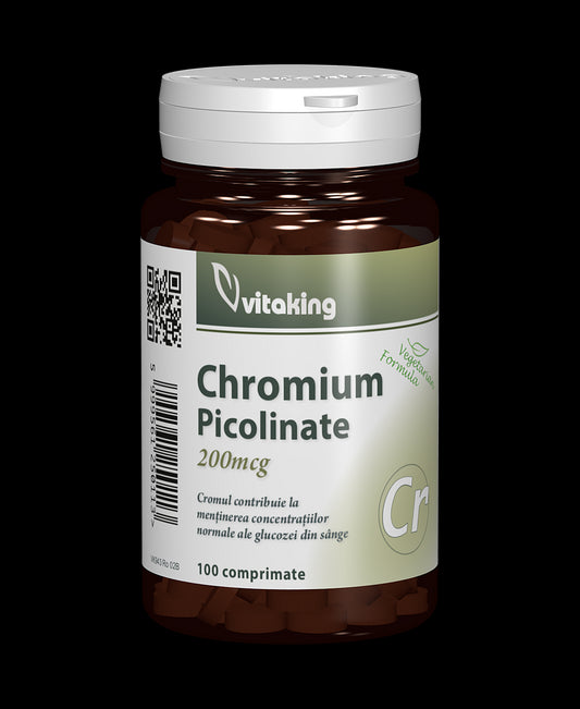 Picolinat de crom 200mcg - 100 comprimate
