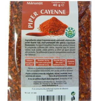 Piper cayenne maruntit 40g Herbal Sana