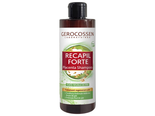 Sampon tratament regenerare par cu placenta Recapil Forte, 400 ml