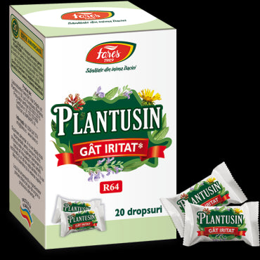 Plantusin gât iritat, R64, 20 dropsuri