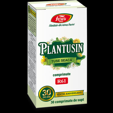 Plantusin tuse seacă, R61, 30 comprimate de supt