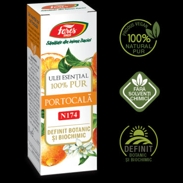 Portocală, N174, ulei esențial 100% pur, definit botanic și biochimic