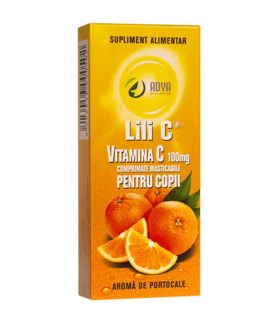 Lili C pentru copii cu aromă de portocale 100mg