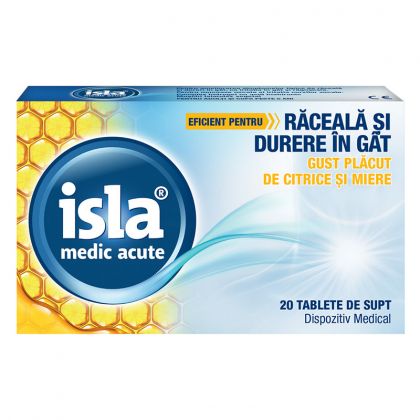 Isla cu gust de citrice si miere, 20 tablete de supt, Engelhard Arzneimittel