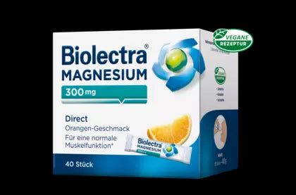 Biolectra Magneziu 300 mg Direct cu aromă de portocală, 20 plicuri, Hermes