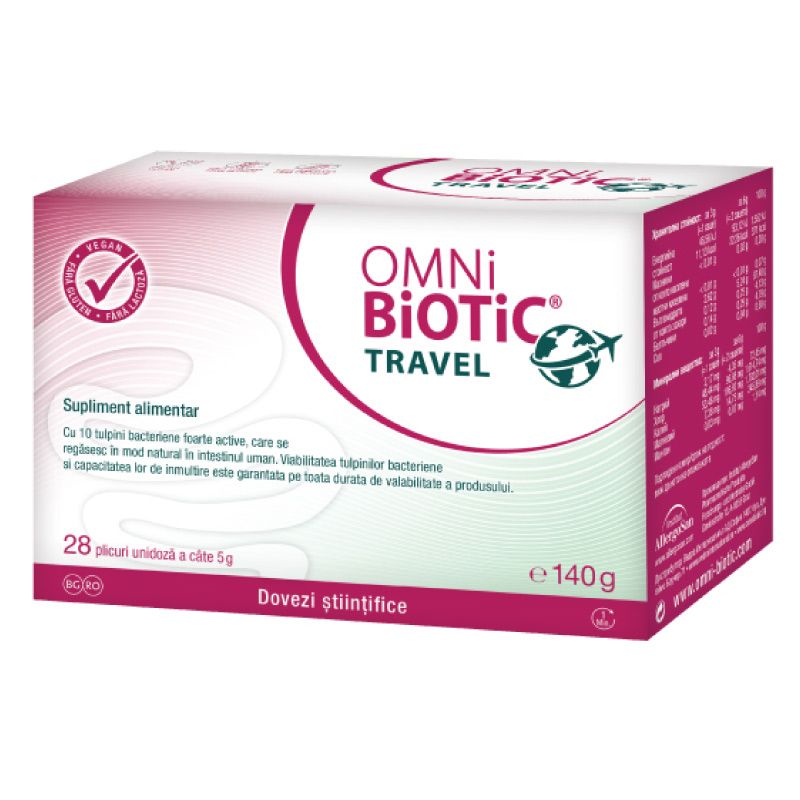 Omni Biotic Travel, 28 plicuri, Institut Allergosan