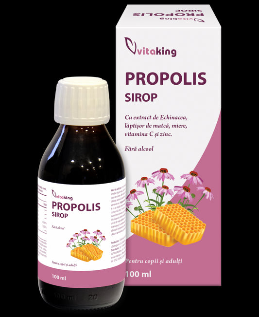 Propolis - sirop cu extract de Echinacea, laptisor de matca, miere, vitamina C si zinc - 100ml