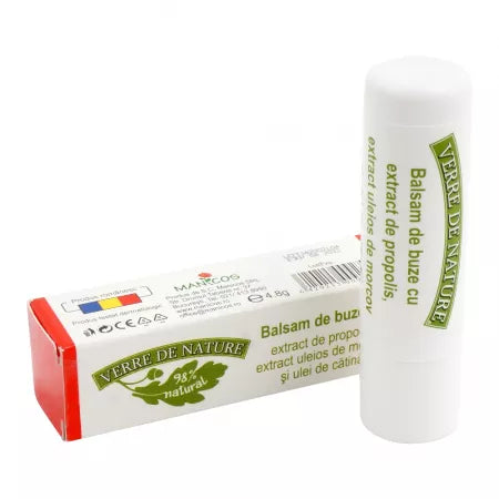 Balsam de buze cu extract de propolis, morcov si catina, 4.8 g, Manicos