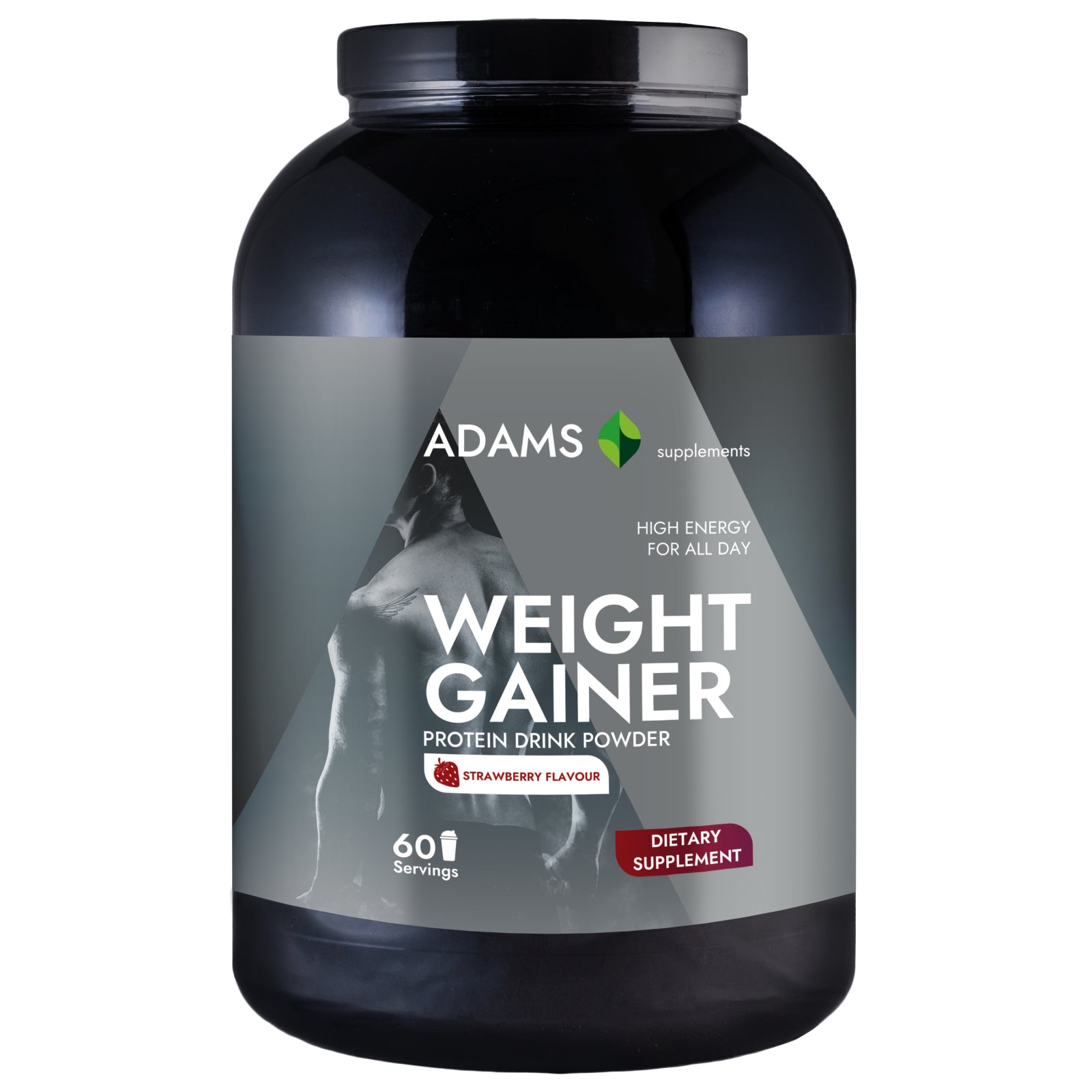 Proteina pentru cresterea masei musculare (capsuni), 3kg, Adams Supplements