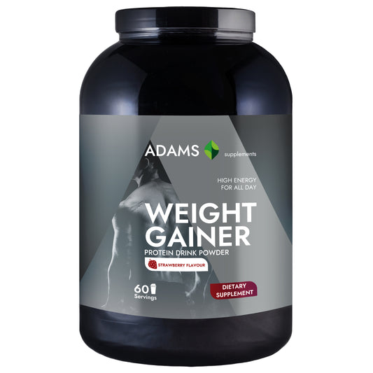 Proteina pentru cresterea masei musculare (capsuni), 3kg, Adams Supplements
