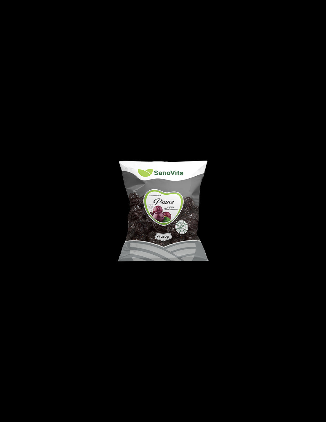 prune uscate fără sâmburi<br>250 g