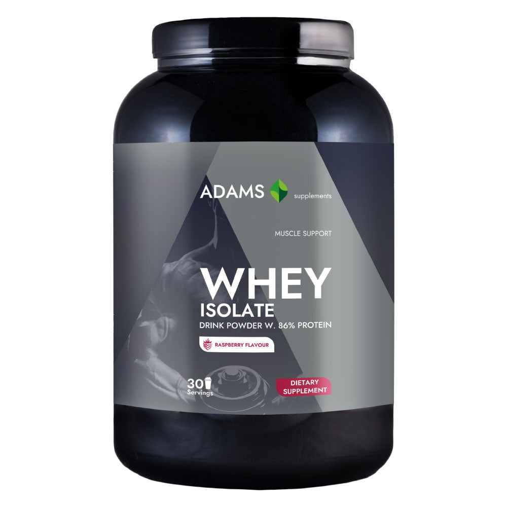 Izolat proteic din zer (zmeura), 908g, Adams Supplements