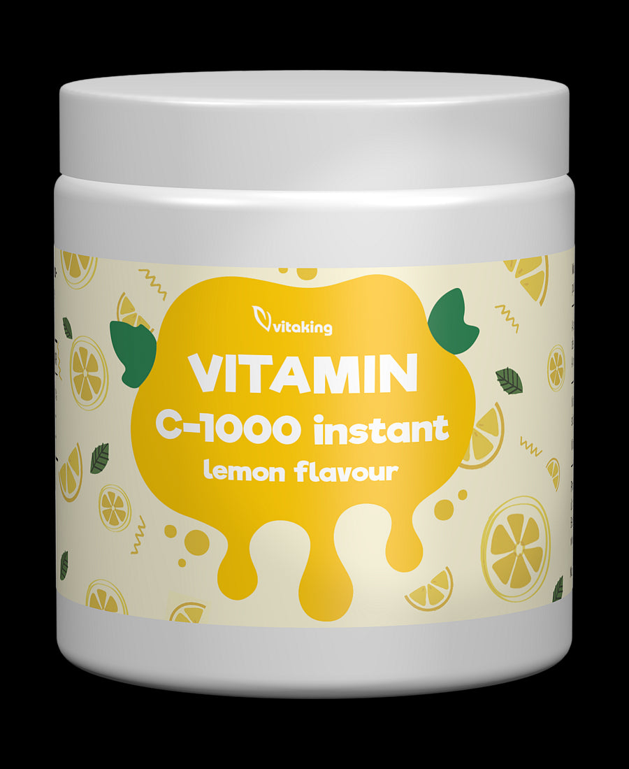 Pulbere instant de vitamina C cu bioflavonoide din citrice cu aromă de lămâie - 400 g