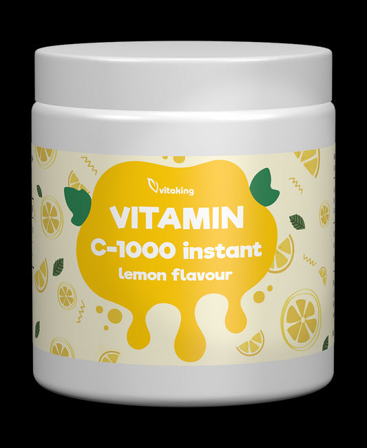 Pulbere instant de vitamina C cu bioflavonoide din citrice cu aromă de lămâie - 400 g