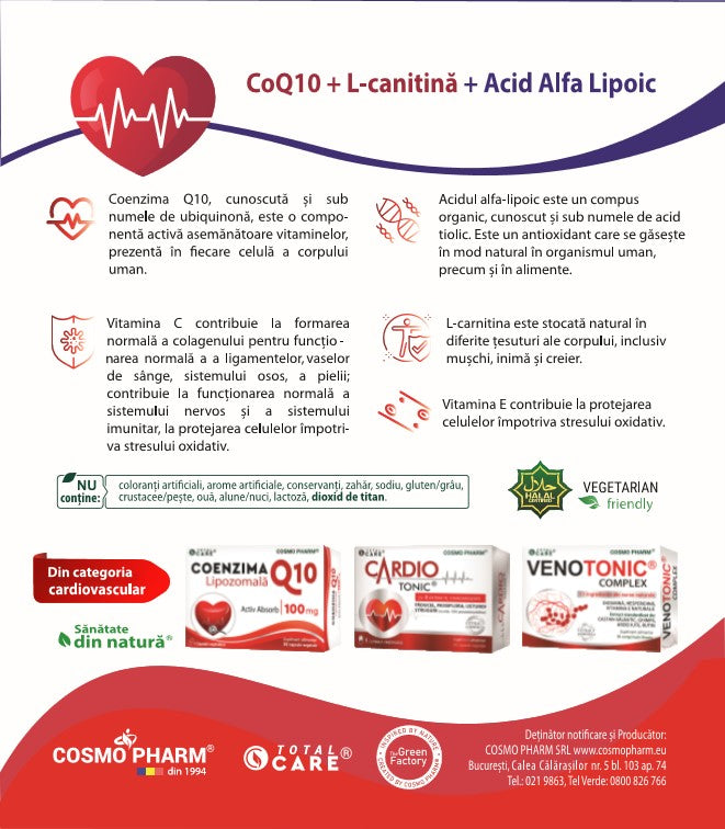 Q10 L-Carnitina Acid Alfa Lipoic