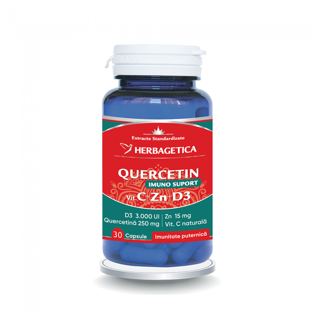 Quercetin Imuno Suport Herbagetica 30 Capsule