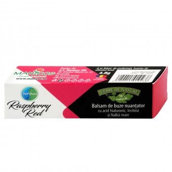 Balsam de buze nuantator Hyal'thaea Raspberry Red - 4.8 g, Manicos