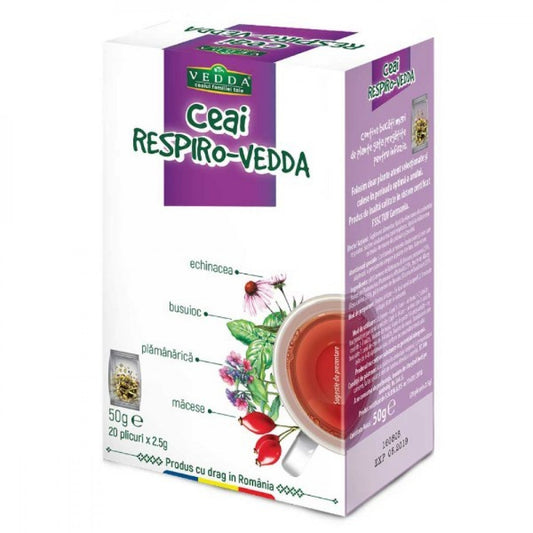 Ceai Vedda Respiro – 20 plicuri – 50 g