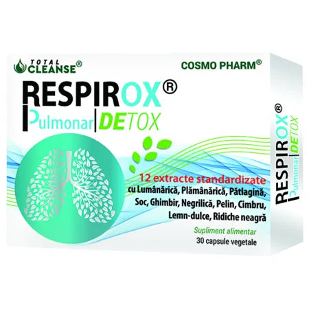 Respirox Pulmonar Detox, 30 capsule, Cosmopharm