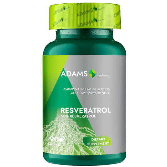 Resveratrol 50mg, 90cps, Adams Supplements