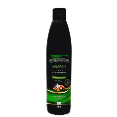 Sampon contra caderii parului cu argan, nuca si complex vegetal 300 ml, Manicos