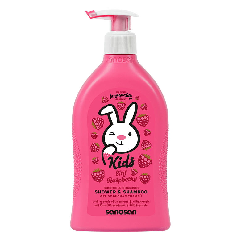 Gel de duș & Șampon – 2 în 1 – zmeură 400 ml